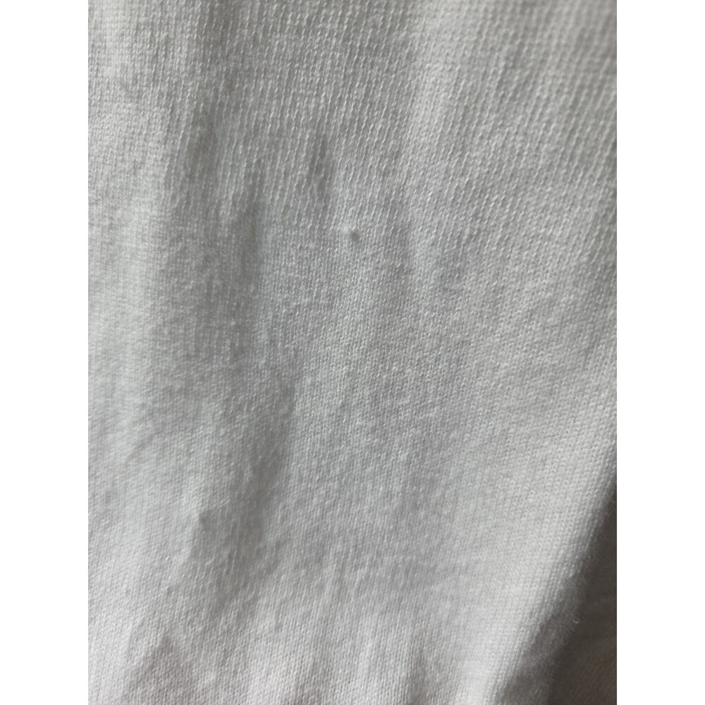 Michael Kors Pullover Sweater with Button Shoulder Accent, White, Women's L/XL - Picture 7 of 7